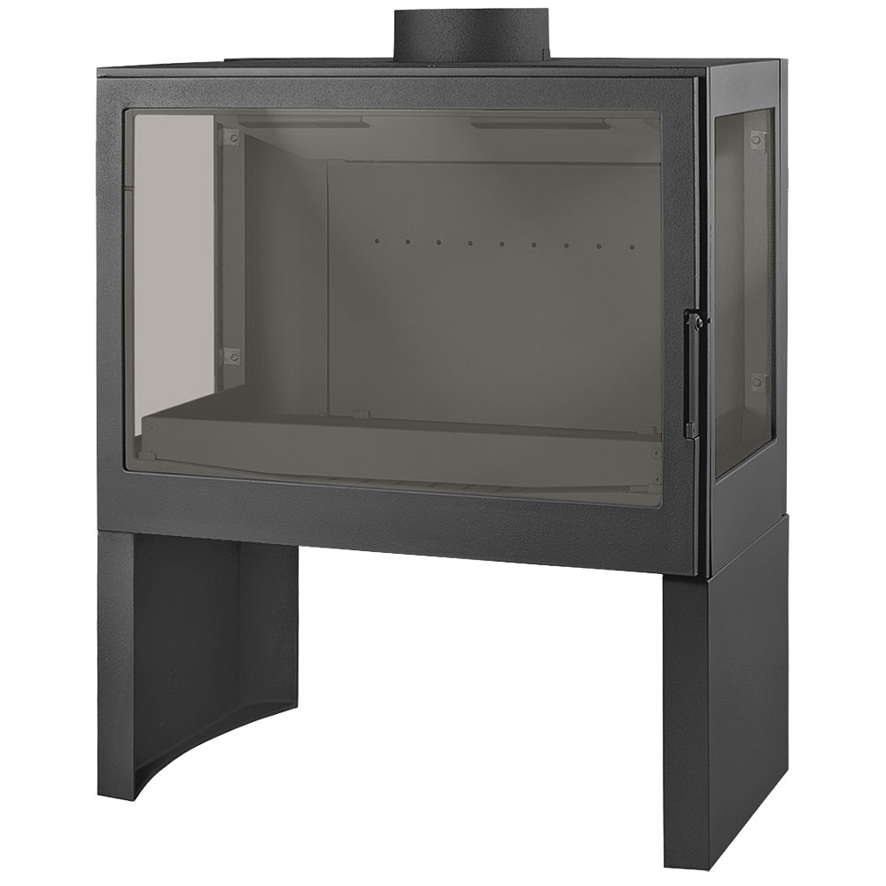 Печь Liseo Castiron LCI 7 GFLR Stove (два боковых стекла)